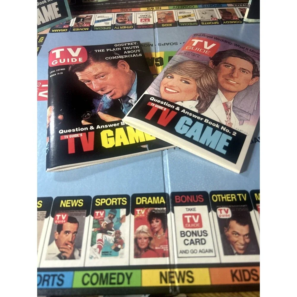 1984 TV Guide's TV Board Game Vintage Classic 6000 Trivia Questions  2 + Players